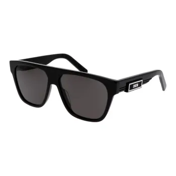 DIOR Acetate Square Sunglasses Unisex Black