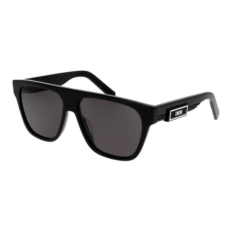 DIOR Acetate Square Sunglasses Unisex Black-0