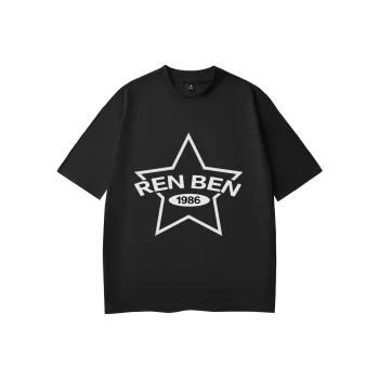 RENBEN Drop Shoulder Sleeve T Shirt Unisex