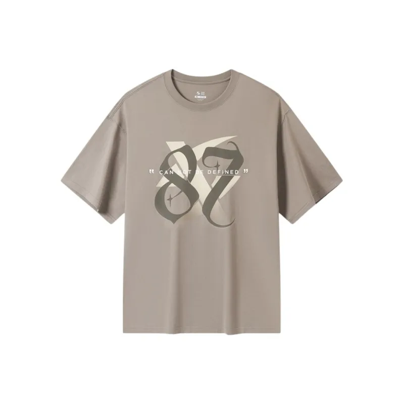 XTEP T Shirt Men's Thunderstorm Gray-0