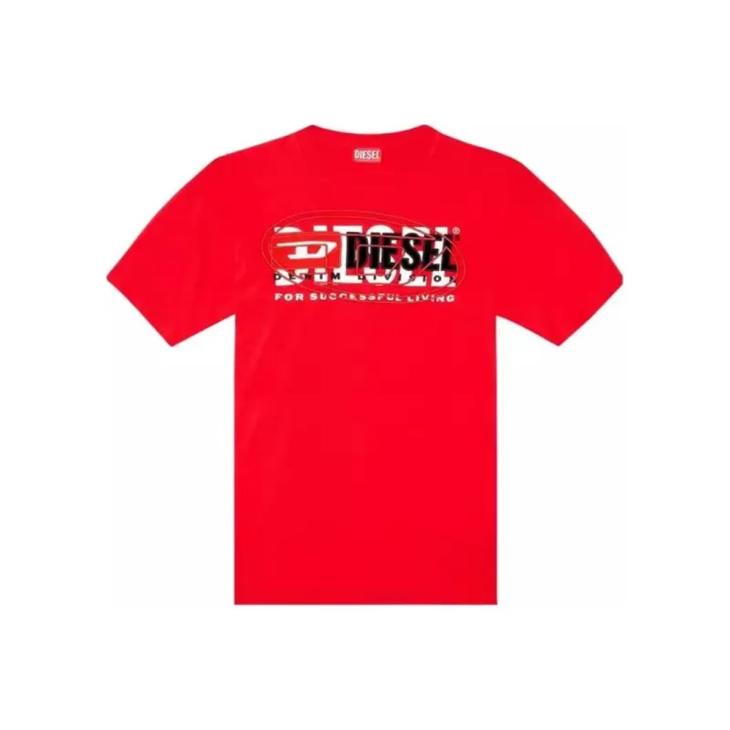 DIESEL T Shirts Men Red-0