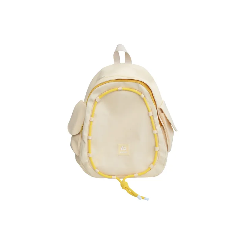 Travel Nylon Backpack Unisex Black/Yellow/Blue-6
