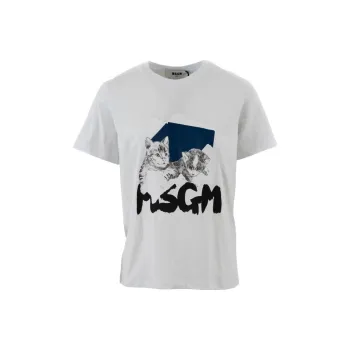 MSGM T-Shirts Men White