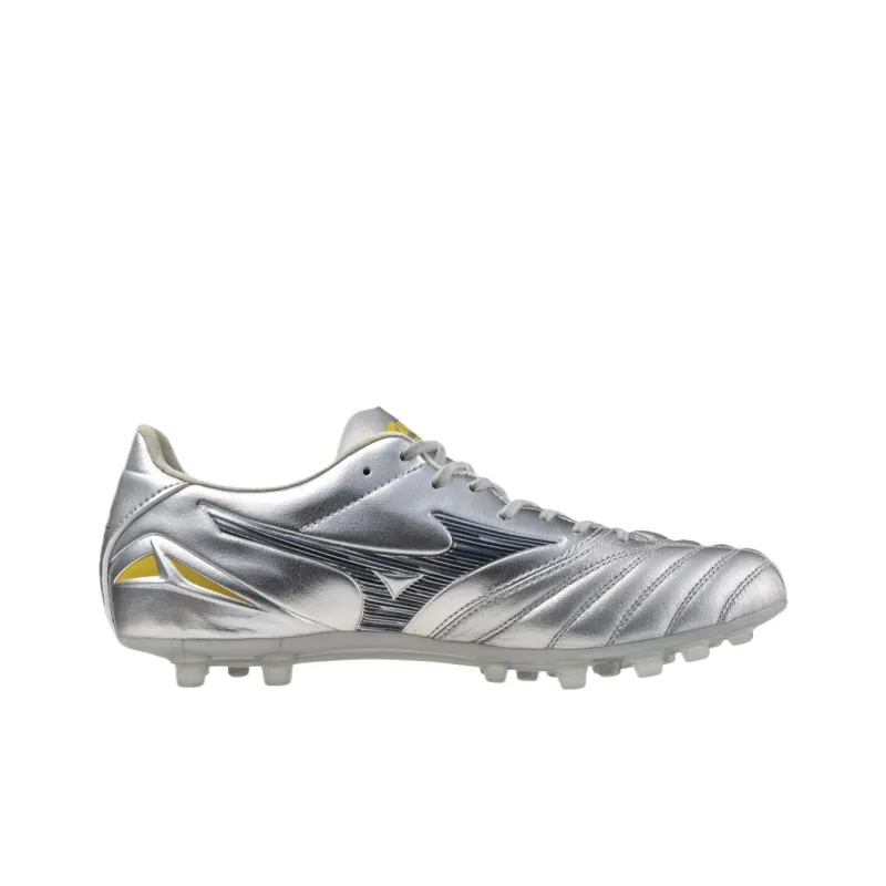 Mizuno Morelia Neo IV Pro Cushioning, Slip Resistant, And Abrasion Resistant Soccer Shoes Unisex Silver-1