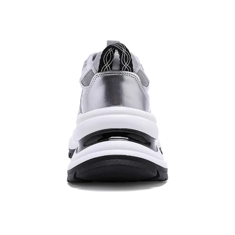 BENZI Anti Slip Wear Resistant Breathable Lightweight Height Increasing Low Top Chunky Sneakers Women's-7