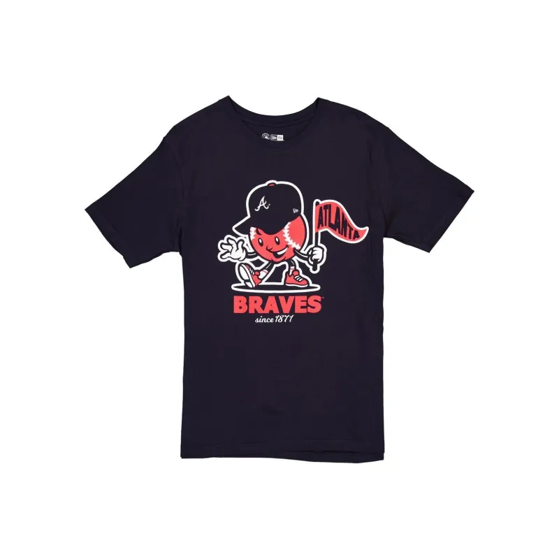 New Era SS24 Atlanta Braves T-Shirt Unisex Marine Blue-0