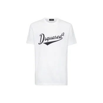 DSQUARED 2 Cool Fit Velvet Logo T Shirt