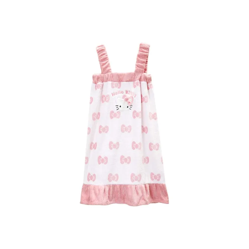 GUKOO x Hello Kitty Sanrio Series Nightgown Women's Heavenly Pink-0