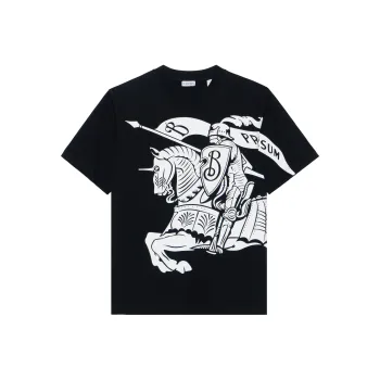 Burberry Logo Printed Crewneck T Shirt