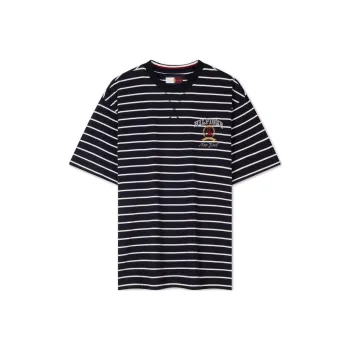 Tommy Hilfiger T Shirt Men's Navy Blue Stripes