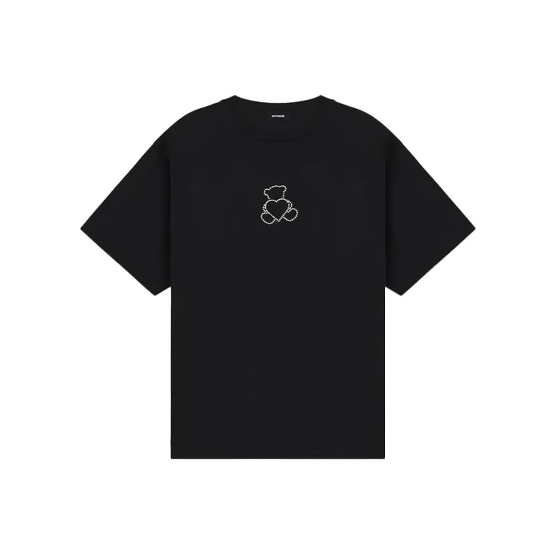 WE11DONE Pearl Bear T shirt-0