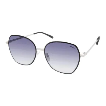 KENNETH COLE Metal Irregular Shape Sunglasses Unisex Black