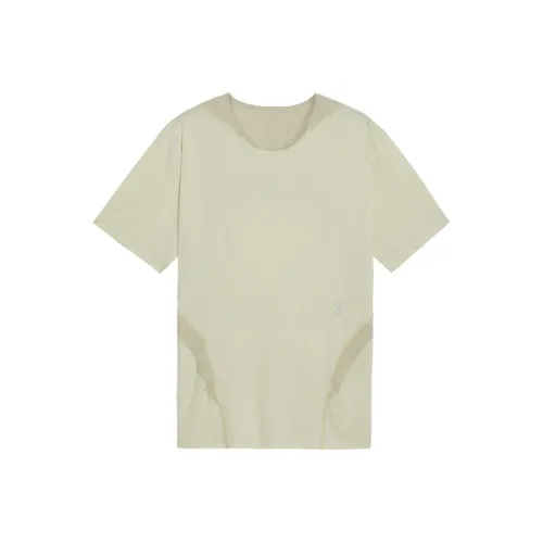 On x POST ARCHIVE FACTION FW24 T Shirt Unisex Beige Yellow