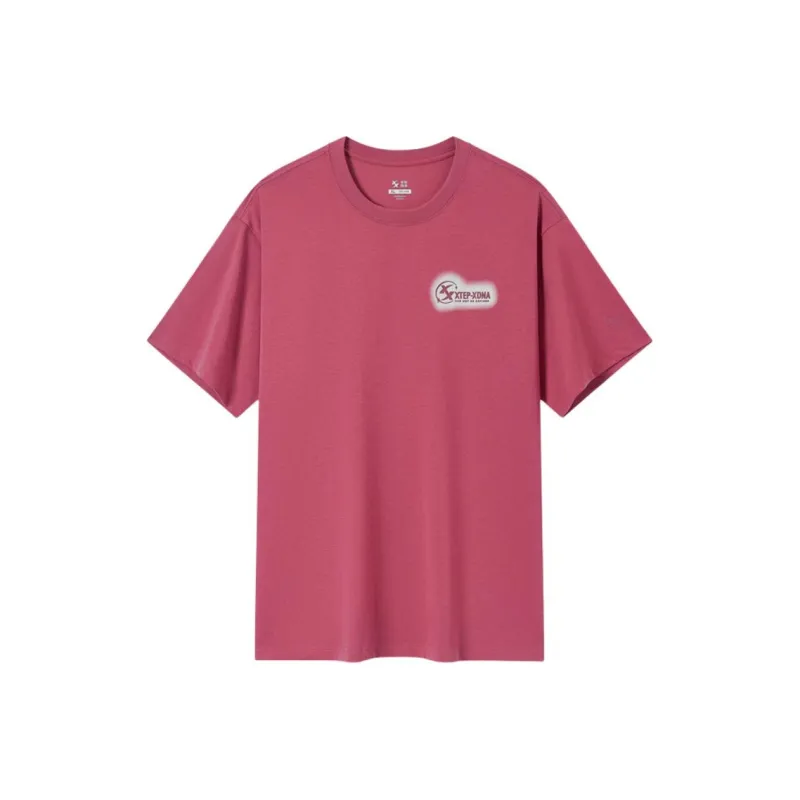 XTEP Variety Training Collection T Shirt Men's Qian Dai Hong-0
