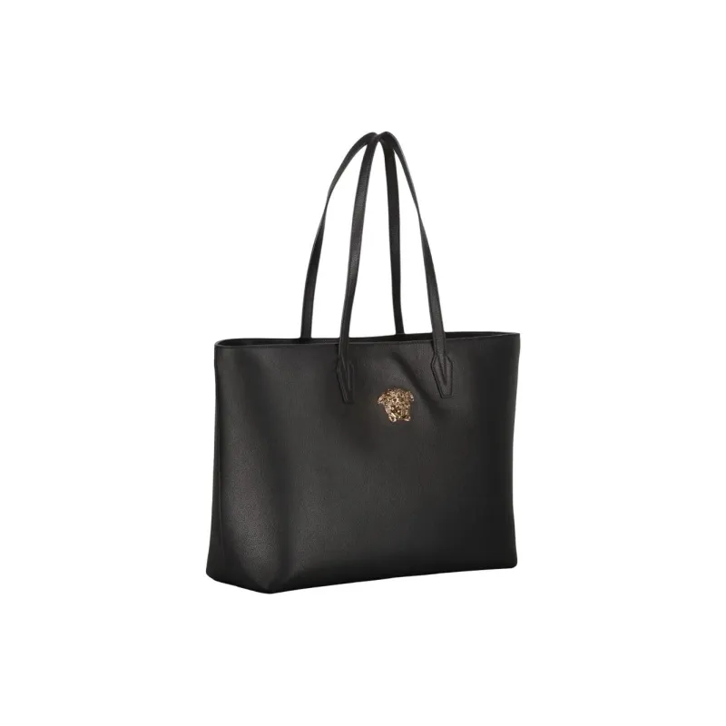 FANSIZHE Calfskin Tote Bag, Shopping Bag, Shoulder Bag Women's Black-2
