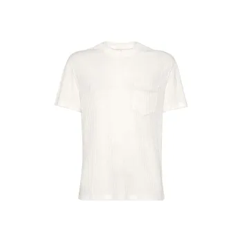 Brunello Cucinelli Ribbed Crewneck Jersey T Shirt