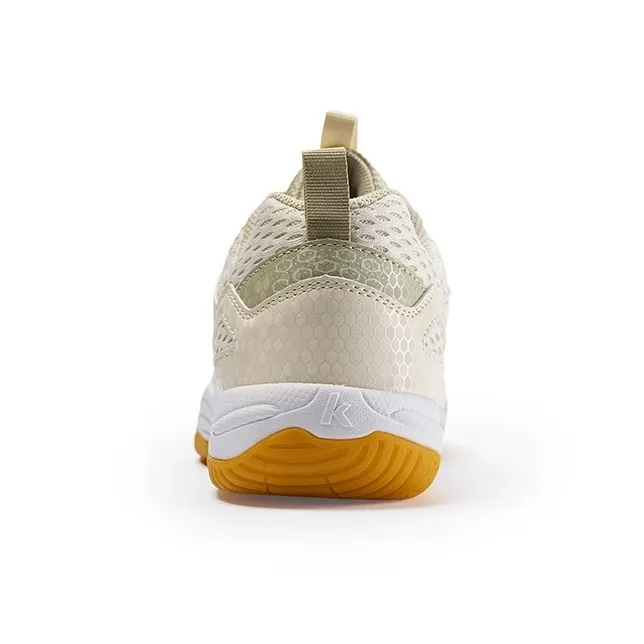 Kawasaki Cushioning, Wear Resistant Low Top Badminton Shoes Unisex Sand Gray-4