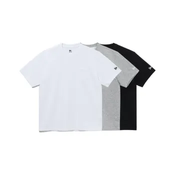 New Era T Shirts Unisex 3 Pack Black+White+Gray