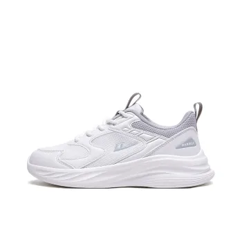 Warrior Anti Slip And Wear Resistant Coverage Low Top Casual Running Shoes Unisex White Gray