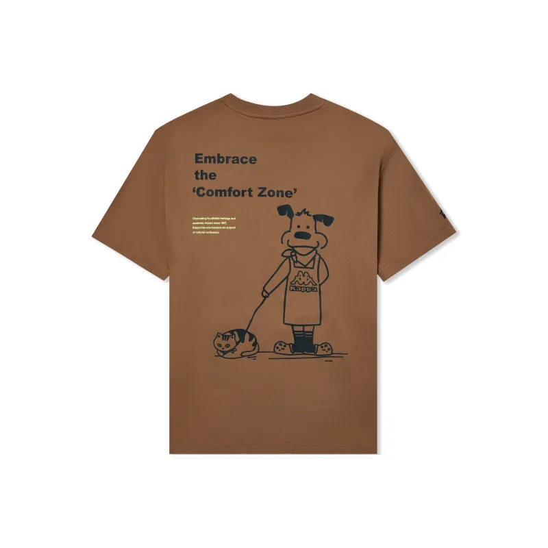 Kappa T Shirts Unisex Coffee Brown 6527-0