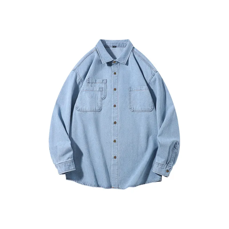 PAINT STAIN Minimalist Style Comfortable And Breathable Everyday Long Sleeved Shirt Unisex-4