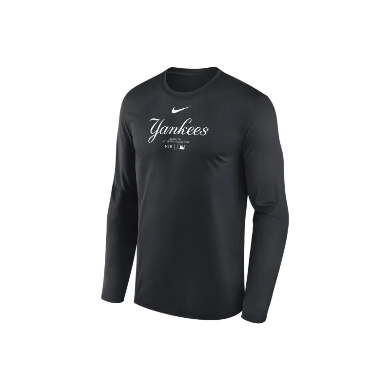 Nike New York Yankees Authentic Collection Practice T-Shirt Men's Black-0