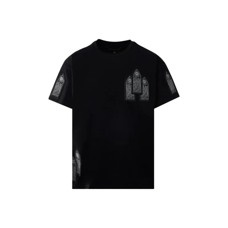 Who Decides War Leather Window Tee-0