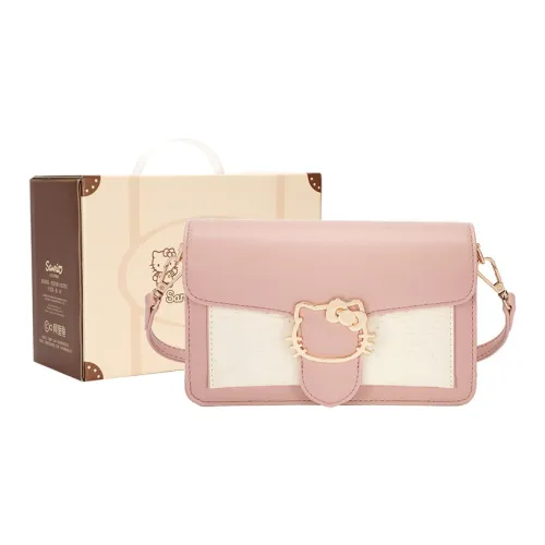 Sanrio MESUCA/Mesuka Hello Kitty Synthetic Leather Shoulder Bag, Crossbody Bag, Small Square Bag Women's