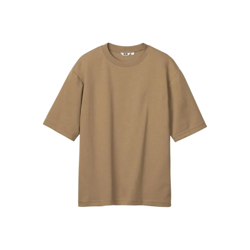 UNIQLO T Shirts Men Khaki-0