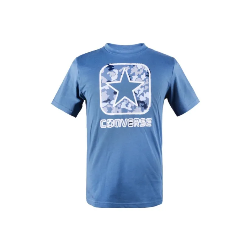 Converse T-Shirt Men's Sea Blue-0