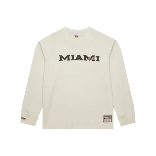 Mitchell & Ness x NBA Miami Heat T Shirt Men's Beige