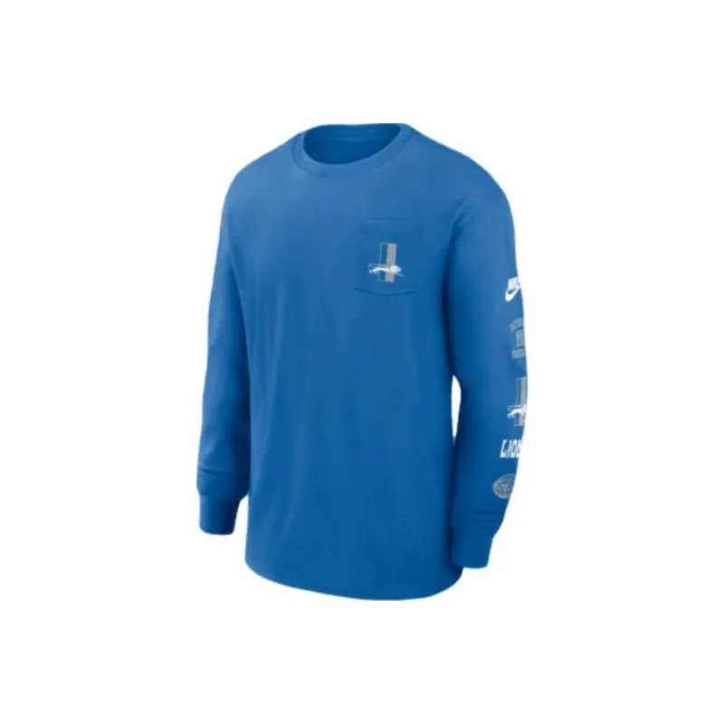 Nike Detroit Lions Rewind Max90 Pocket Men's Nike Nfl Long-Sleeve T-Shirt-0