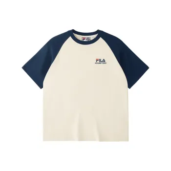 FILA FUSION x Round Two T Shirt Unisex Beige/Ecru/White