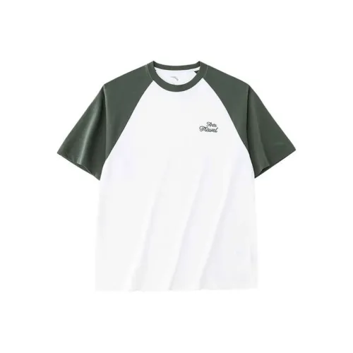 CHAOJIANTA T Shirt Men's Snowflake White/Pale Greenish Salt