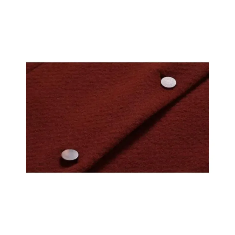 QIAOWANNI Coats Women's Rusty Orange-3
