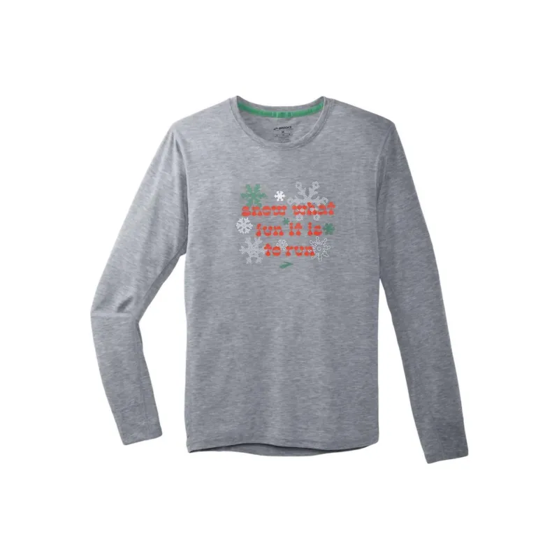 Brooks T-Shirts Men Gray-0