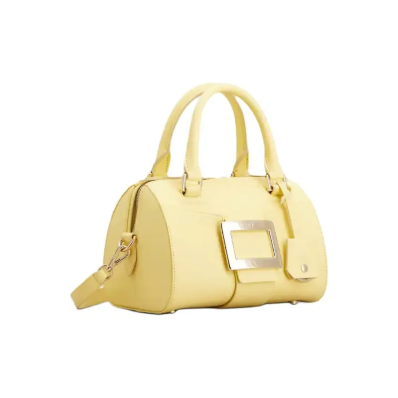 Roger Vivier Belle Vivier Calfskin One Shoulder Handbag Mini Women's Yellow-1