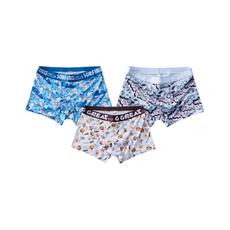 Qiao Ni Tong Underpants Men's 3 Pack-4