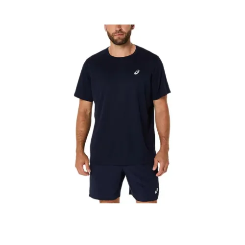Asics SILVER SHORT T Shirt Men's Black