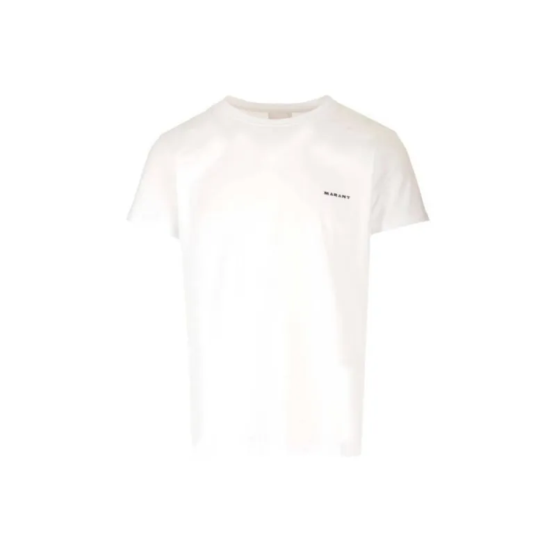 ISABEL MARANT ETOILE Zafferh Logo Embroidered Crewneck T Shirt-0