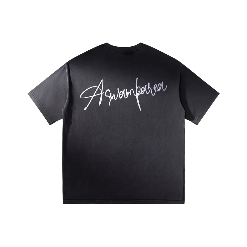 SWAMP AREA T Shirt Unisex Black Gray Color-0