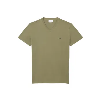 LACOSTE T Shirt Men's Khaki Green
