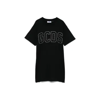 GCDS Crystal logo T shirt