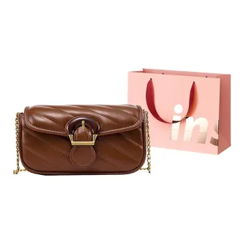 WHEELY BABY+ PU Shoulder Bag Crossbody Bag Women's Brown/White/Black
