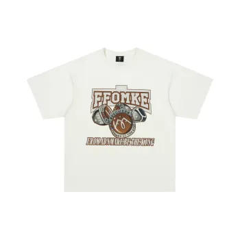 FFOMKE T-Shirt Unisex Cream White