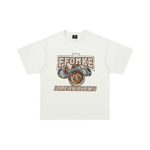 FFOMKE T Shirt Unisex Cream White
