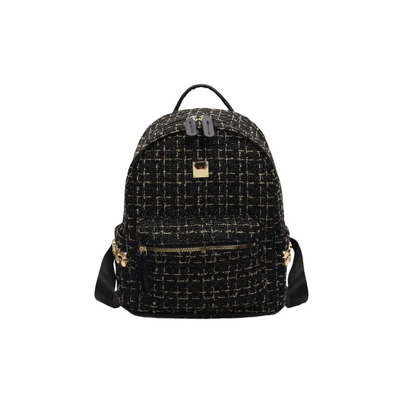 BGAY Fabric Backpack Regular Women's Black/White-2