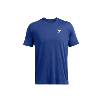 Under Armour FW24 Project Rock Brand T Shirt Men's Tech Blue