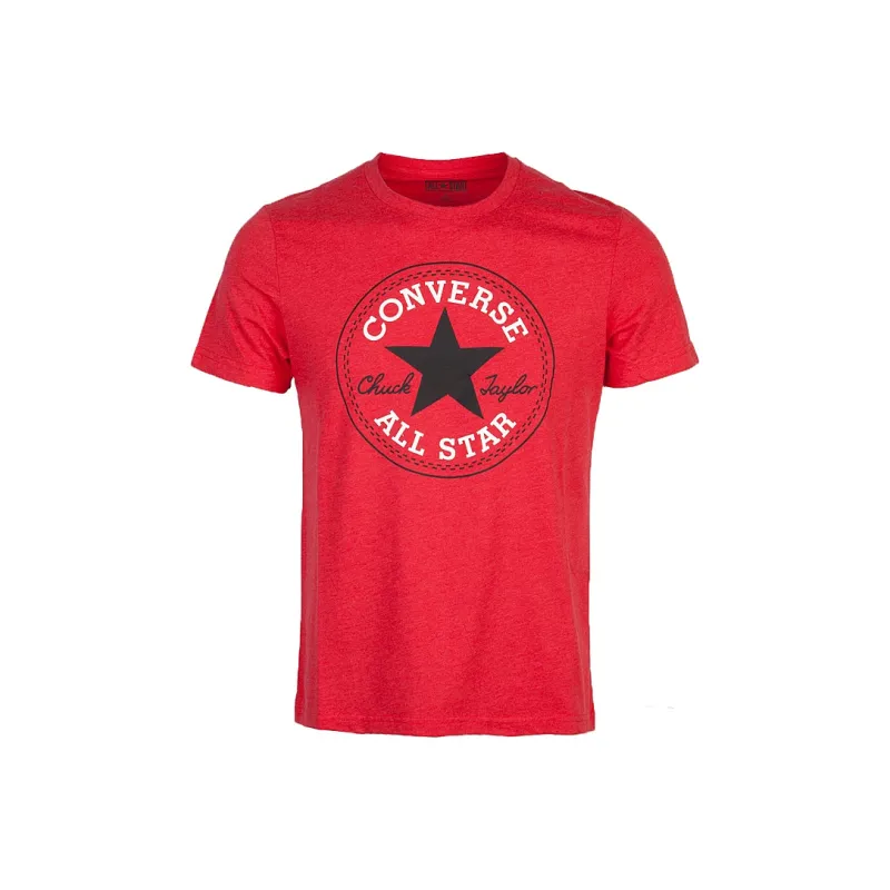 Converse T-Shirt Men's Textured Campus Red-0