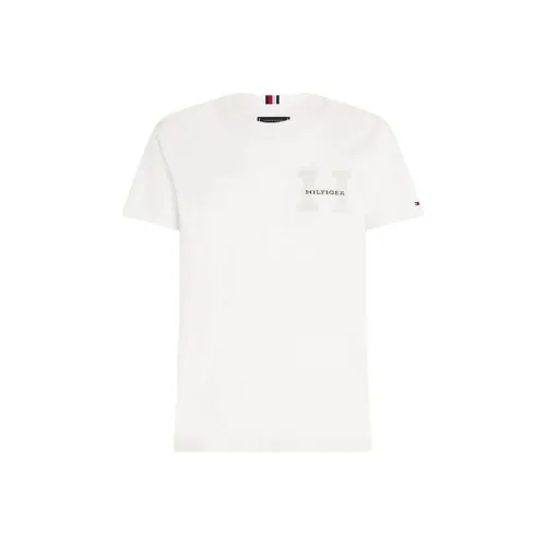 Tommy Hilfiger Curly Logo T-Shirt T-Shirt Men's White